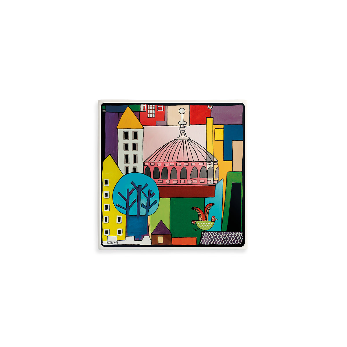 Formella "La Storia" VIII-XVI 11X11